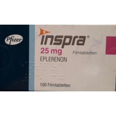 Фото препарата Инспра Inspra 25 мг/100 таблеток